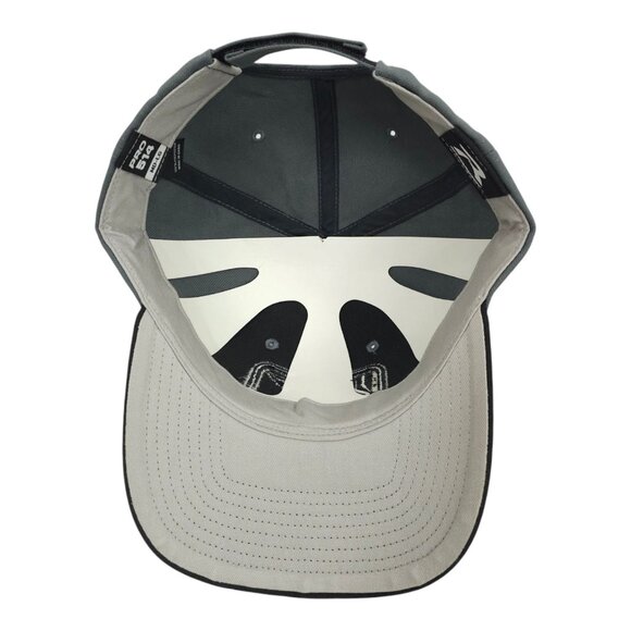 KS 3D Embroidered Strapback Cap Trucker Baseball Hat Gray Black Richardson - Picture 5 of 13